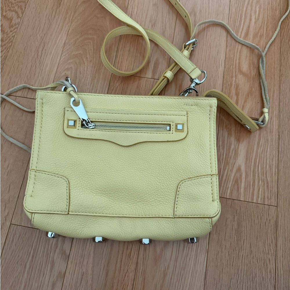 Rebecca Minkoff Yellow Crossbody Bag with Adjustable Strap